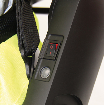 Bouton marche/arrêt de l'exoback - RB3D Exosquelette / Cobot